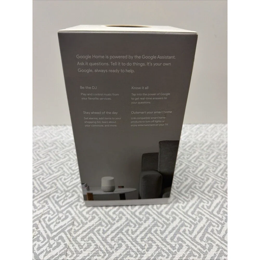 Google HOME Voice-Activated Speaker-NEW & Factory Sealed, Assistant GA3A00417A14